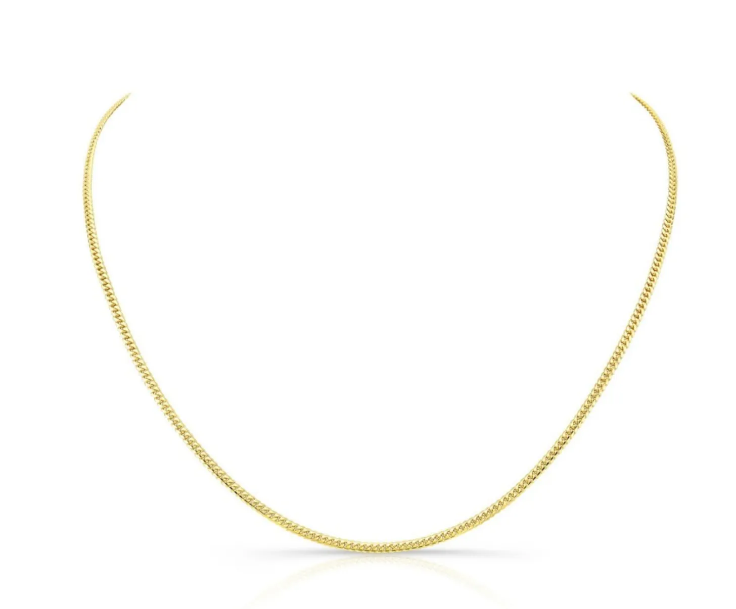 14K Yellow Gold Mini Miami Cuban Necklace