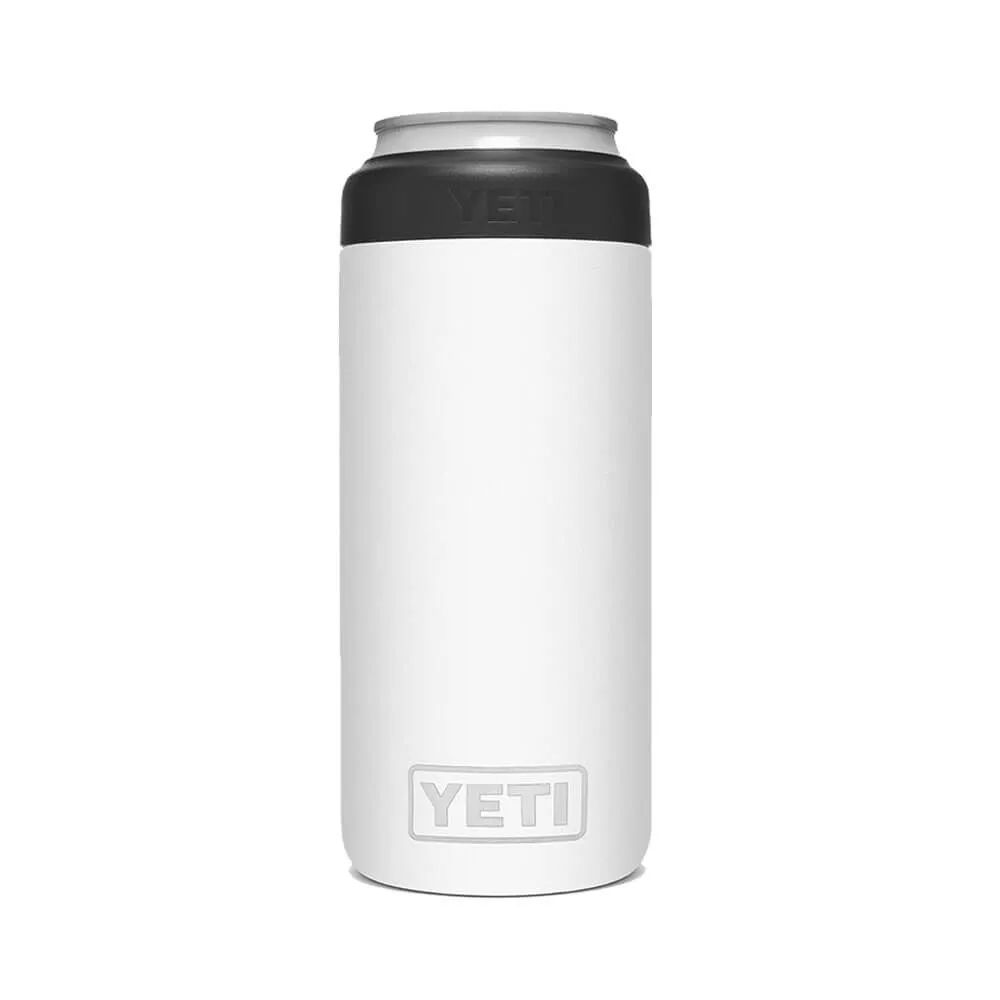 21070090082 PORTA LATA RAMBLER COLSTER SLIM FX  BLANCO MARCA YETI