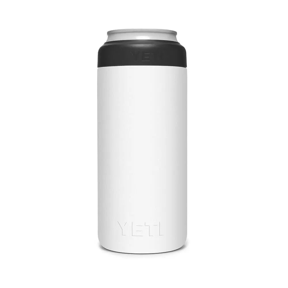 21070090082 PORTA LATA RAMBLER COLSTER SLIM FX  BLANCO MARCA YETI