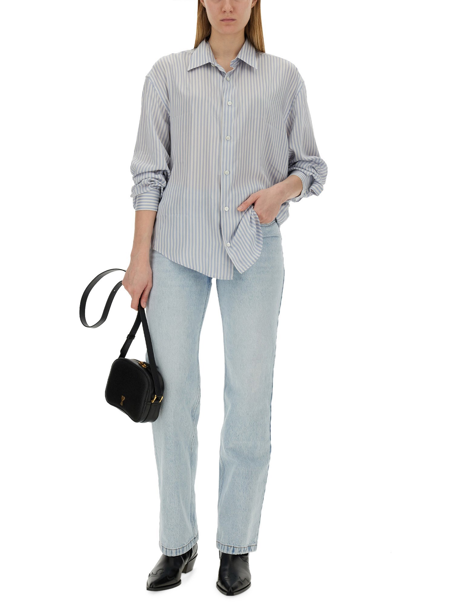 AMI PARIS    COTTON BOXY FIT SHIRT