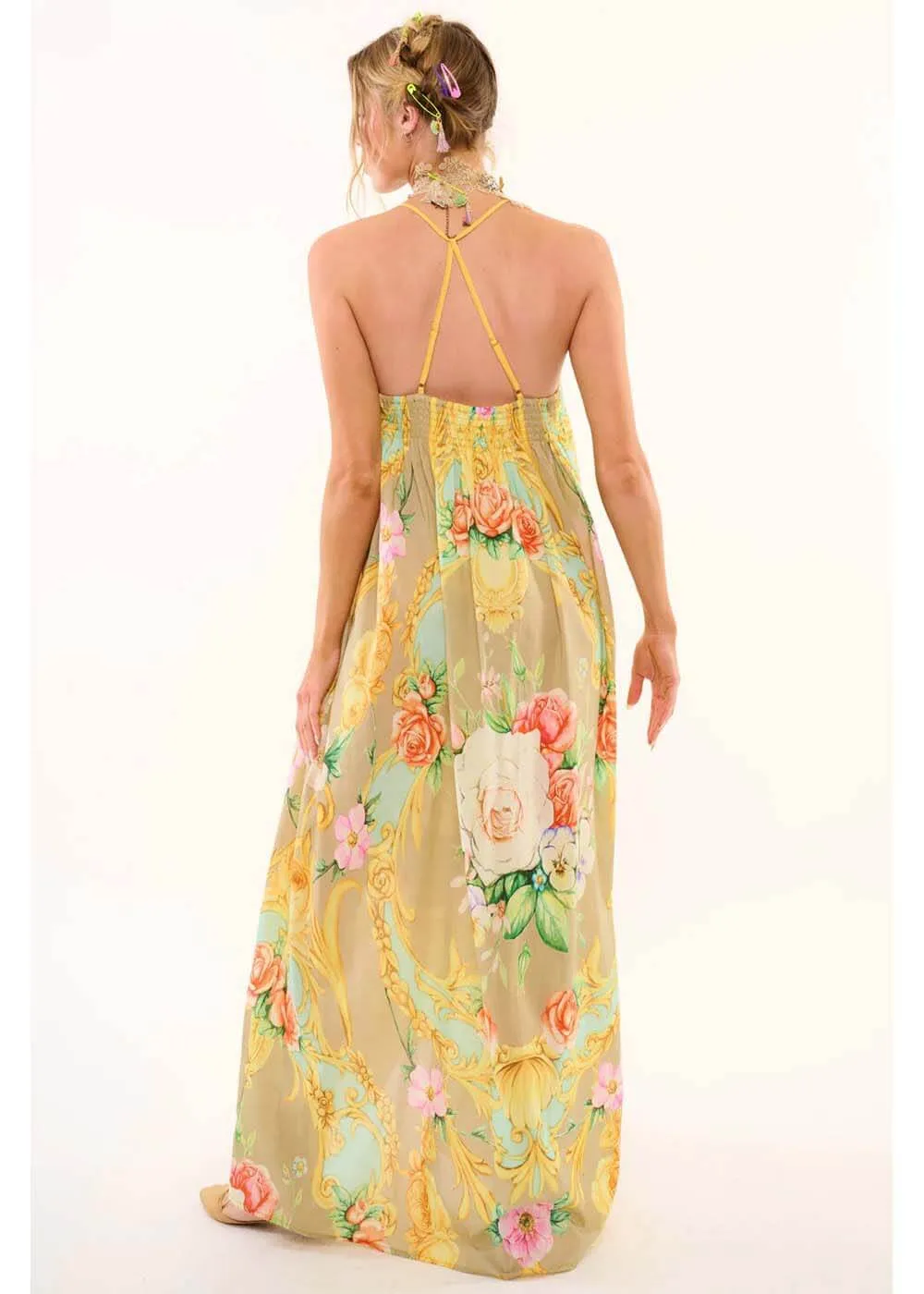 Aratta Birth Of Venus Maxi Dress Pearl