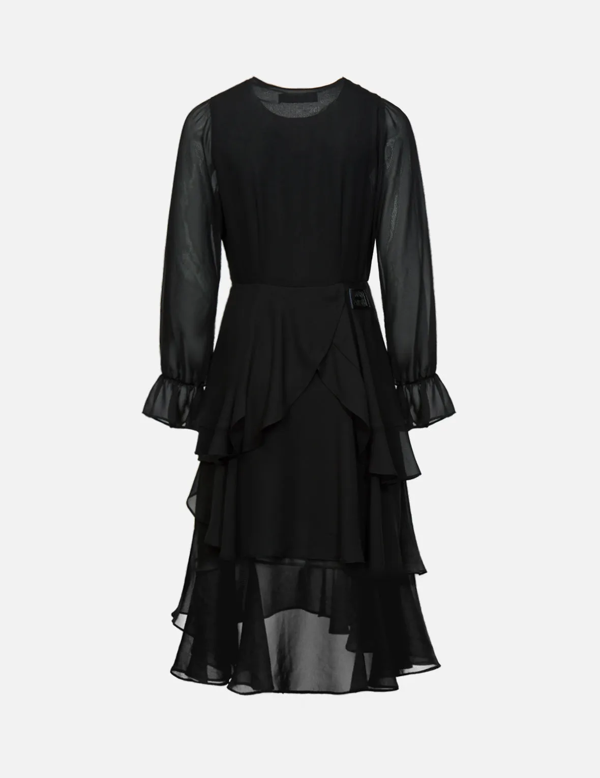 Asymmetric Layer See Through Dress