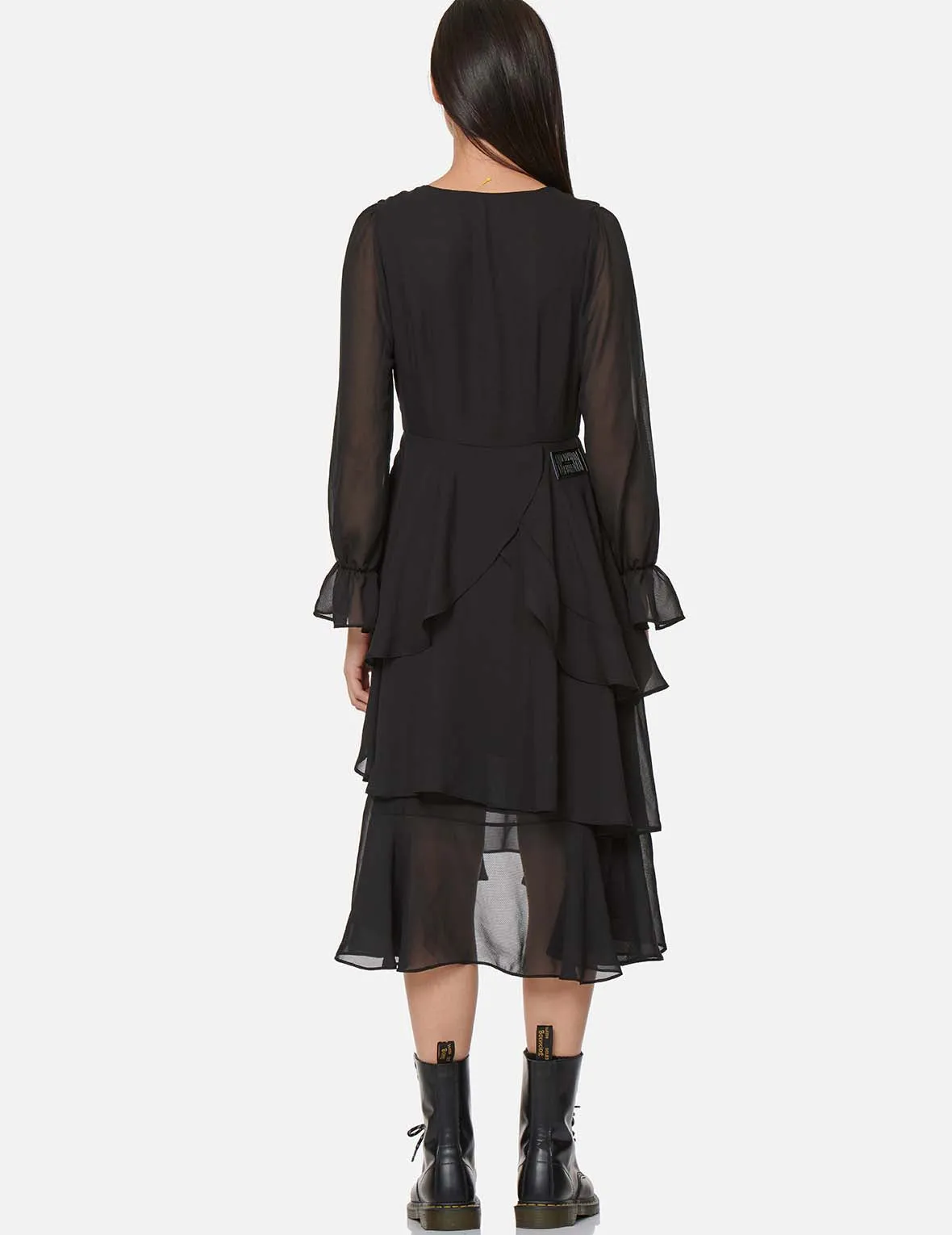 Asymmetric Layer See Through Dress