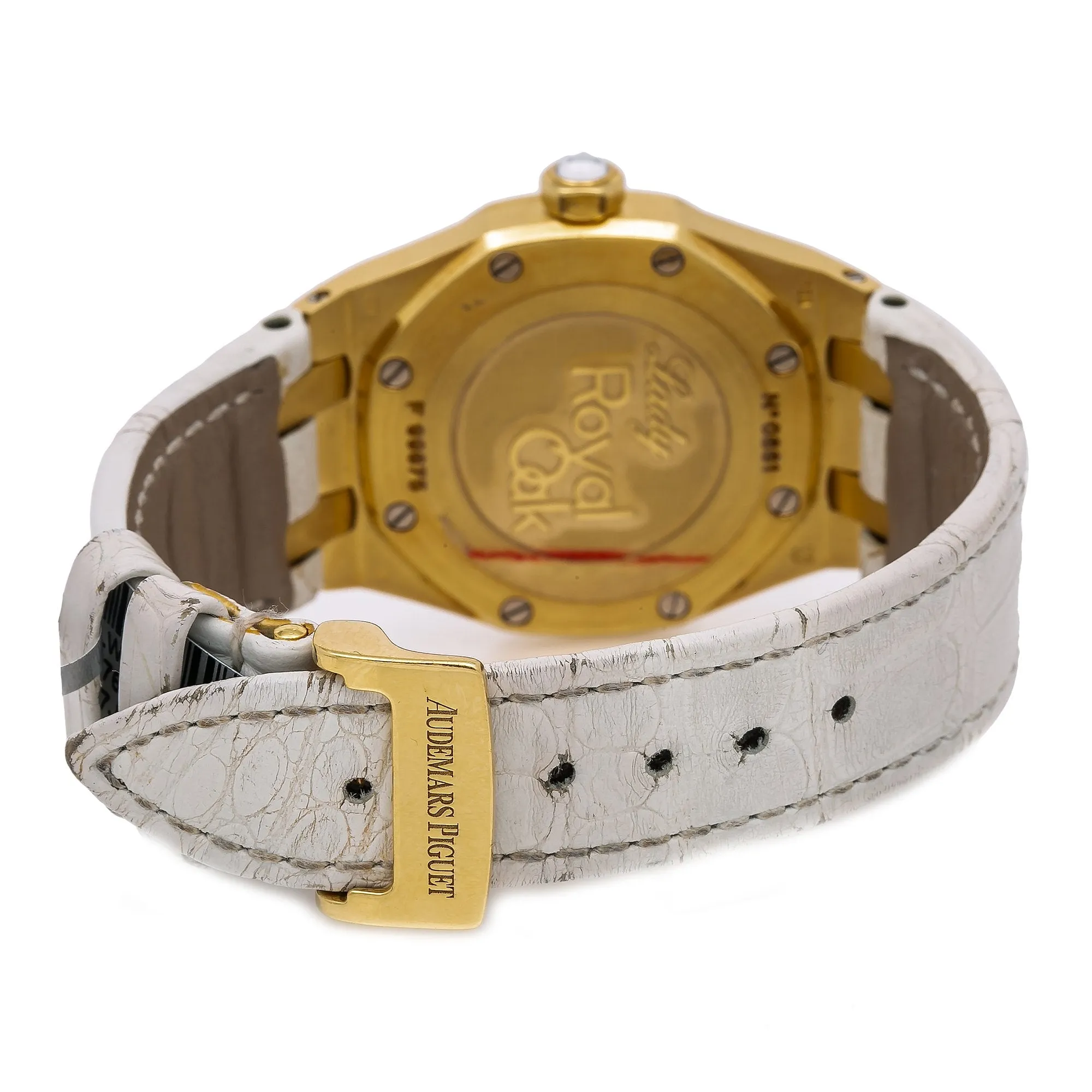 Audemars Piguet Royal Oak Lady 67601BA.ZZ.D012CR.03 33MM White FACTORY Mother of Pearl Dial With Leather Bracelet