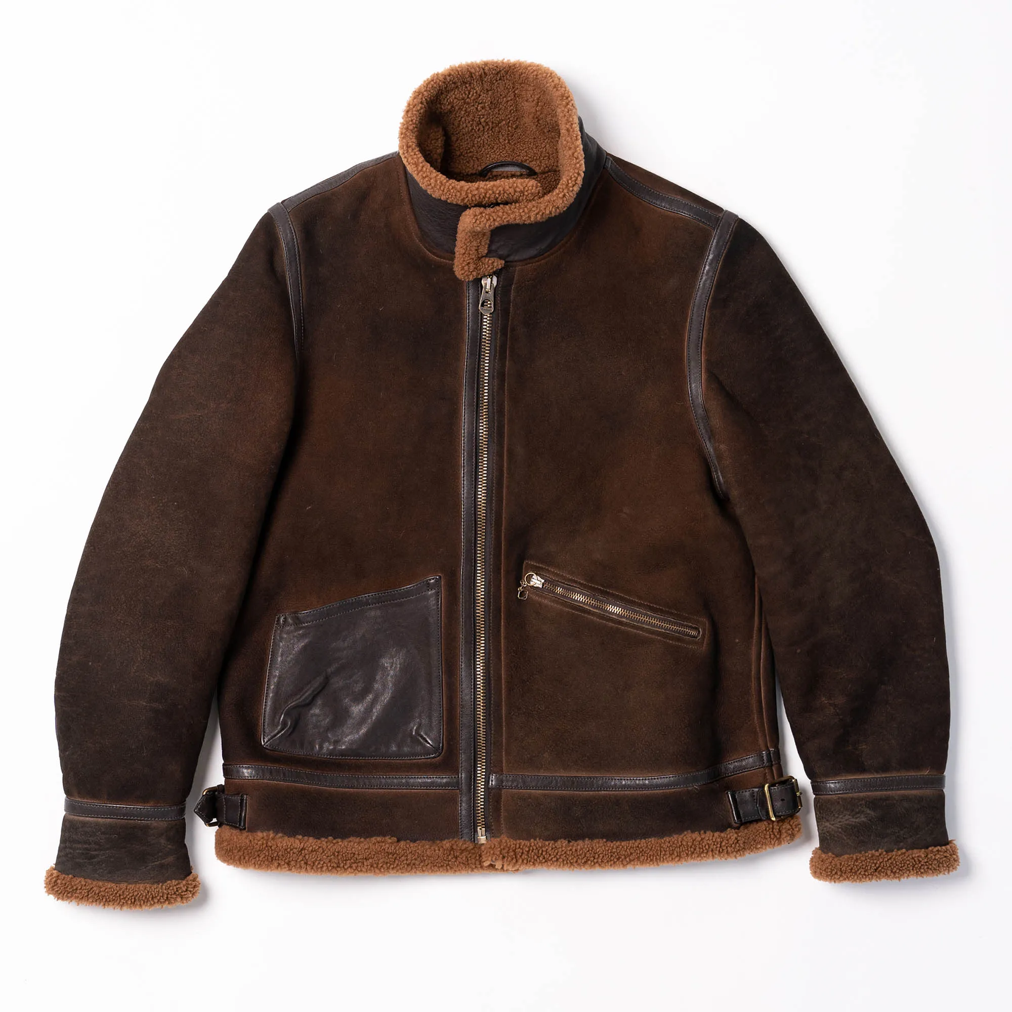 “Aviatore” B-3 Castagno Shearling Jacket - Shangri-la Heritage