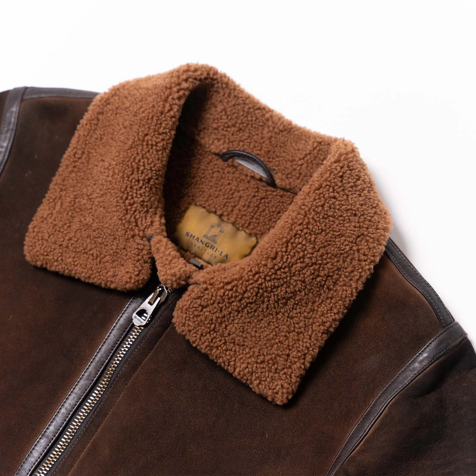 “Aviatore” B-3 Castagno Shearling Jacket - Shangri-la Heritage