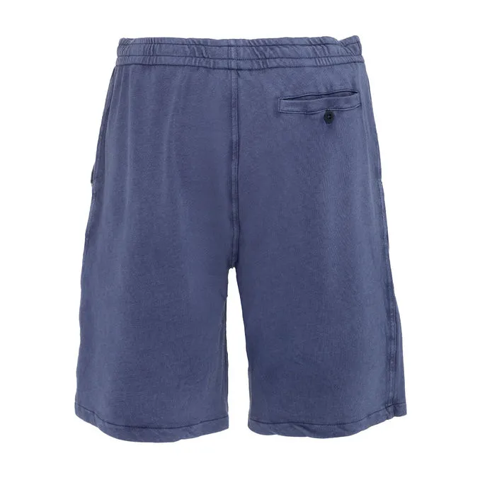 BERMUDA IN GAUZED COTTON Man Light Navy