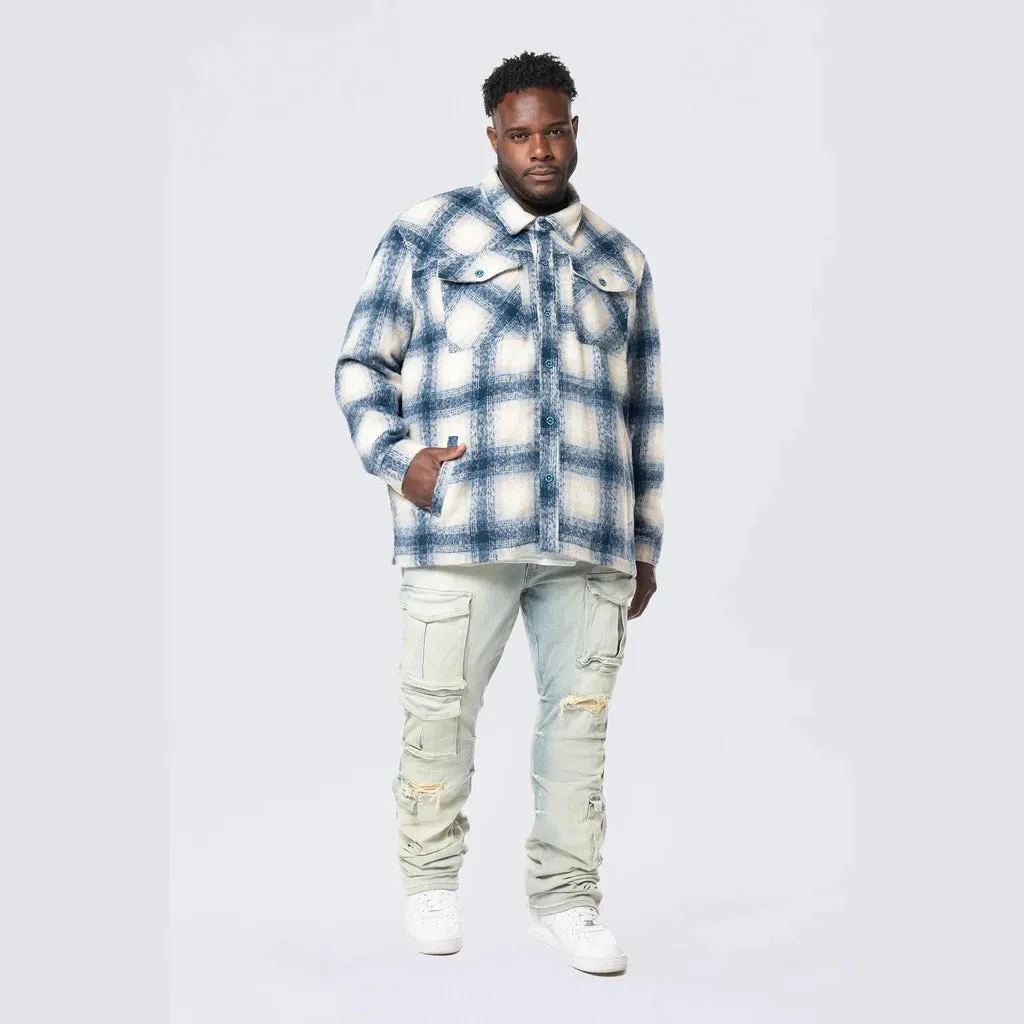 Big and Tall - Flannel Lined Overshirt - Oceana