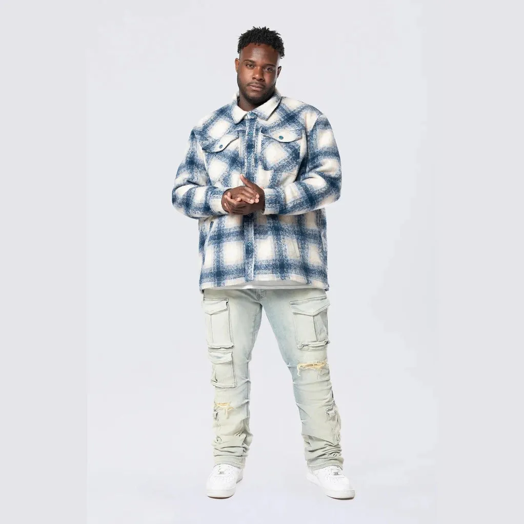 Big and Tall - Flannel Lined Overshirt - Oceana