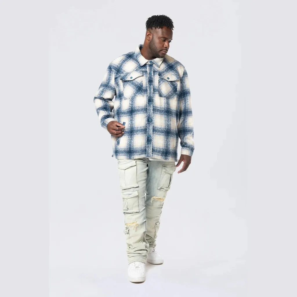 Big and Tall - Flannel Lined Overshirt - Oceana