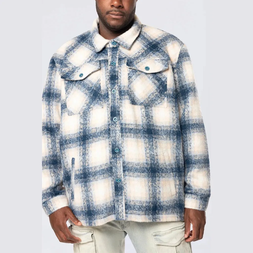 Big and Tall - Flannel Lined Overshirt - Oceana