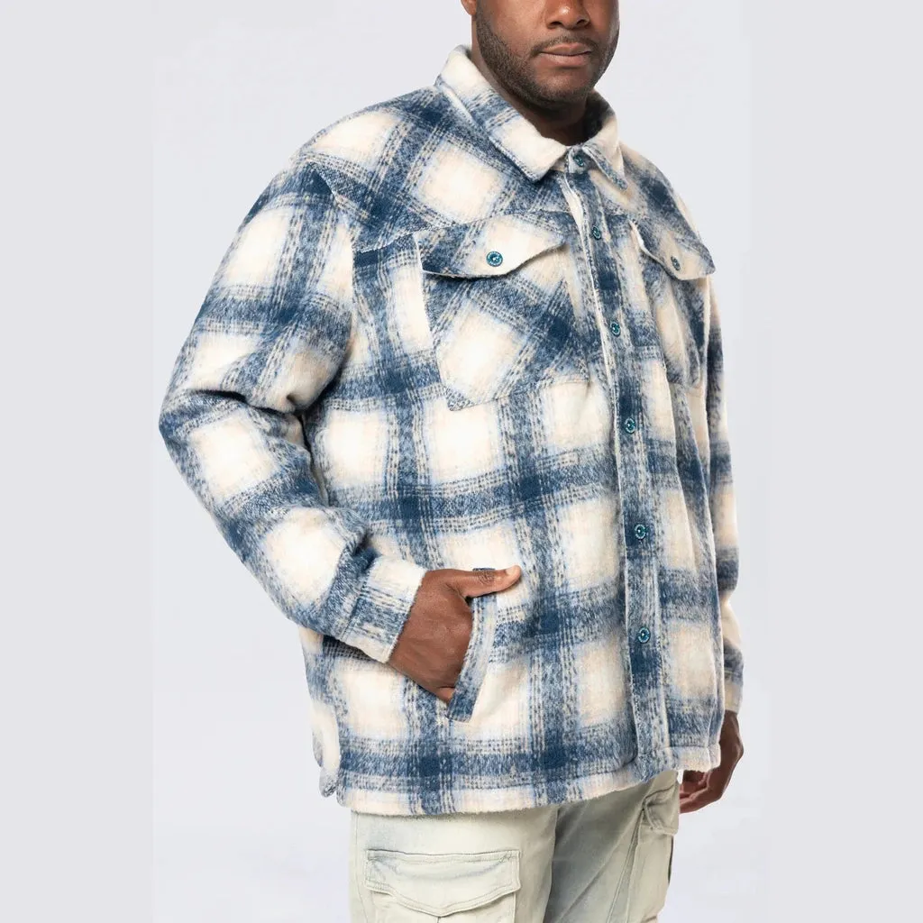 Big and Tall - Flannel Lined Overshirt - Oceana