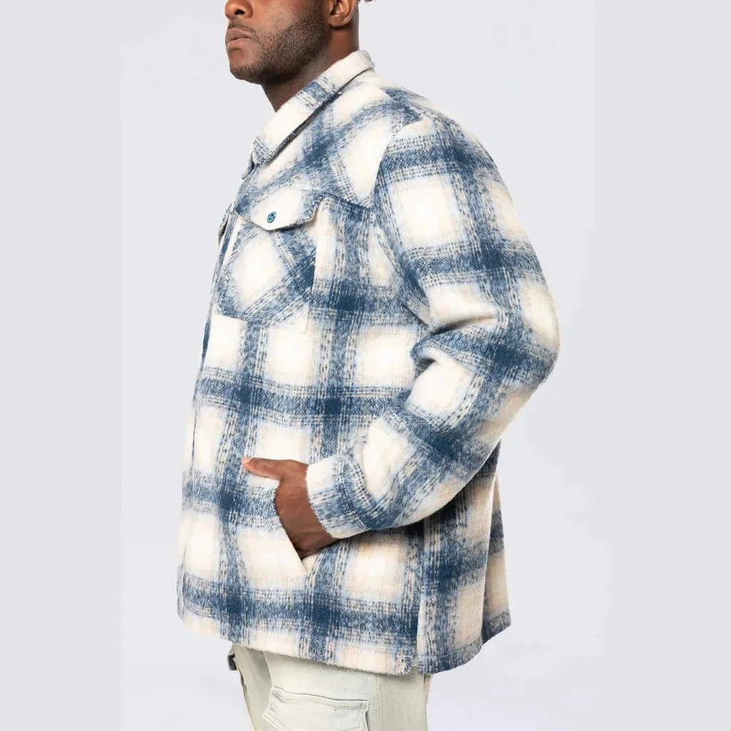 Big and Tall - Flannel Lined Overshirt - Oceana