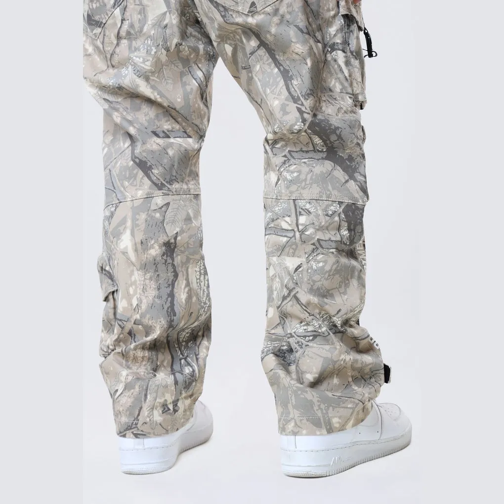 Big and Tall - Utility Twill Overalls - Khaki Hunting Camo