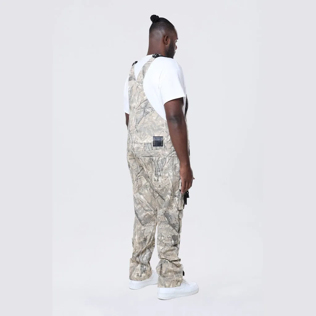 Big and Tall - Utility Twill Overalls - Khaki Hunting Camo