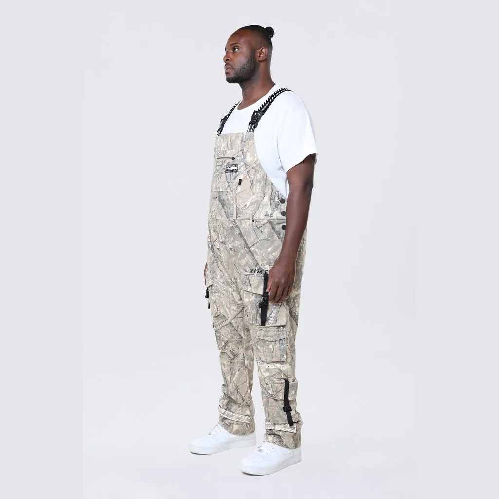 Big and Tall - Utility Twill Overalls - Khaki Hunting Camo