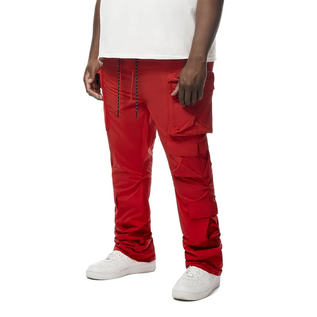 Big and Tall - Utility Windbreaker Pants - Red