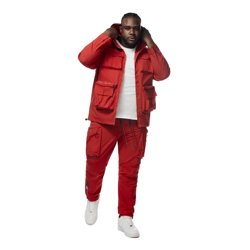 Big and Tall - Utility Windbreaker Pants - Red