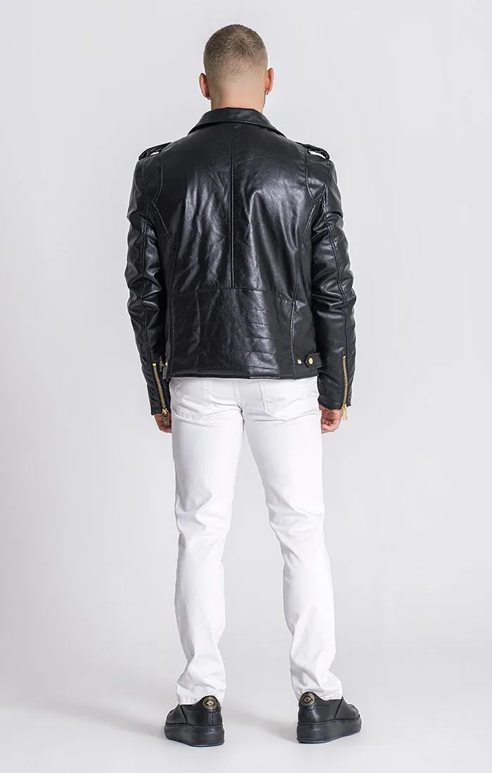 Black Opulence Biker Jacket