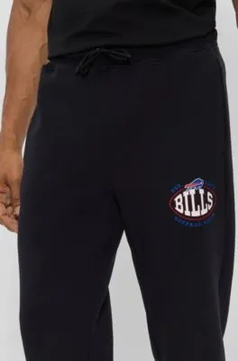 BOSS x NFL cotton-blend tracksuit bottoms with collaborative branding