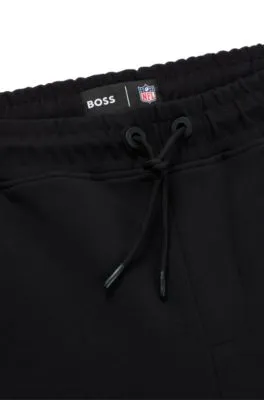 BOSS x NFL cotton-blend tracksuit bottoms with collaborative branding