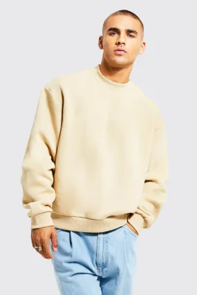 Boxy Fit Extended Neck Sweatshirt