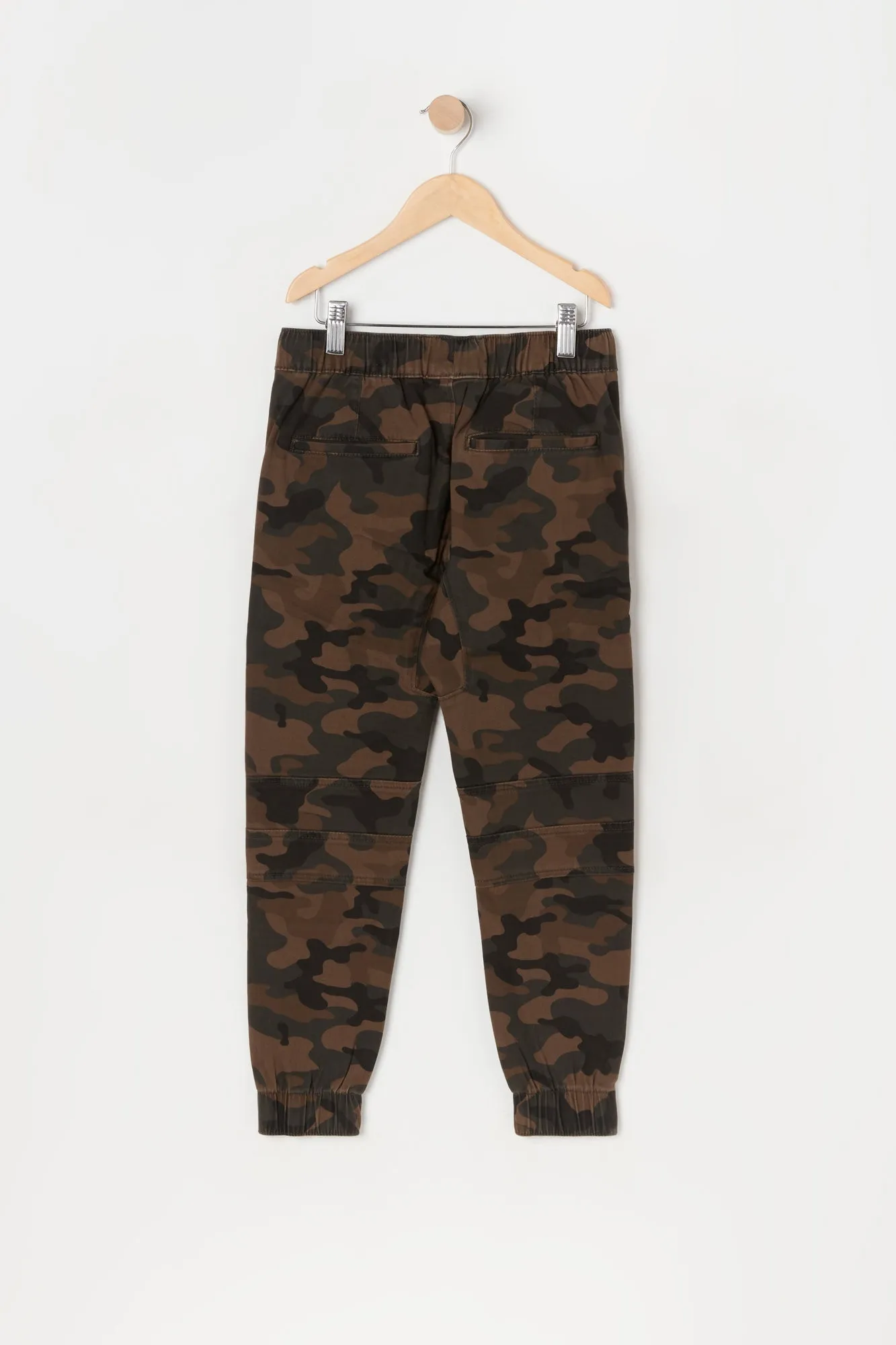 Boys Camo Print Moto Jogger