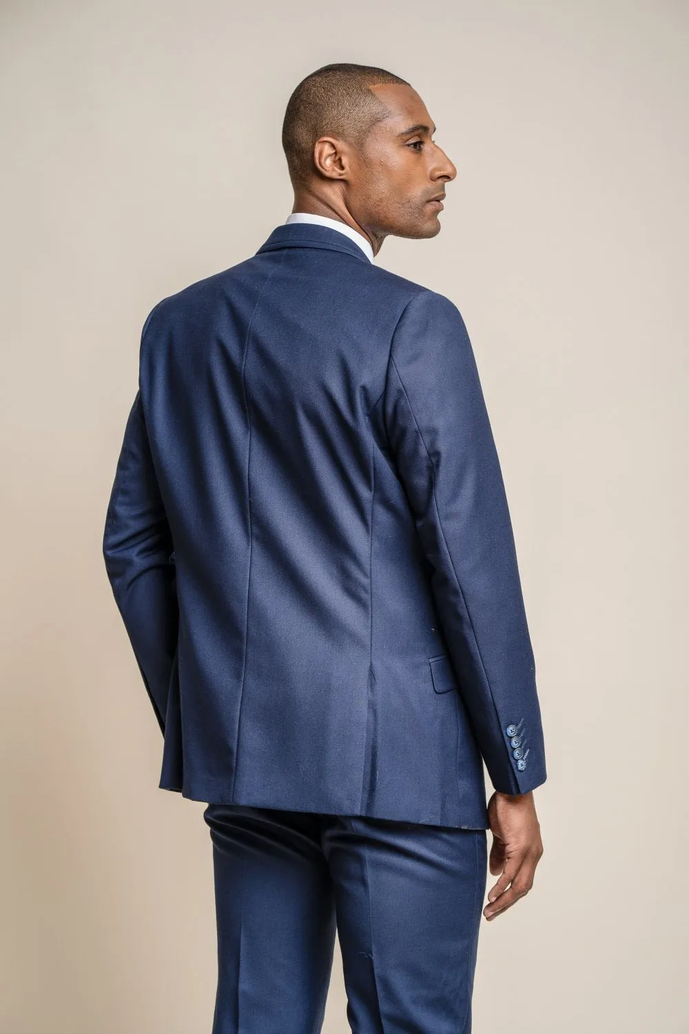 Cavani Jefferson Navy Wedding 3 Piece Slim Fit Suit