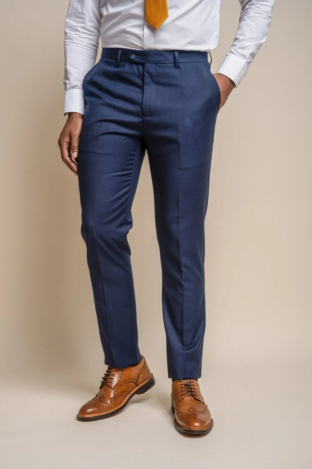 Cavani Jefferson Navy Wedding 3 Piece Slim Fit Suit