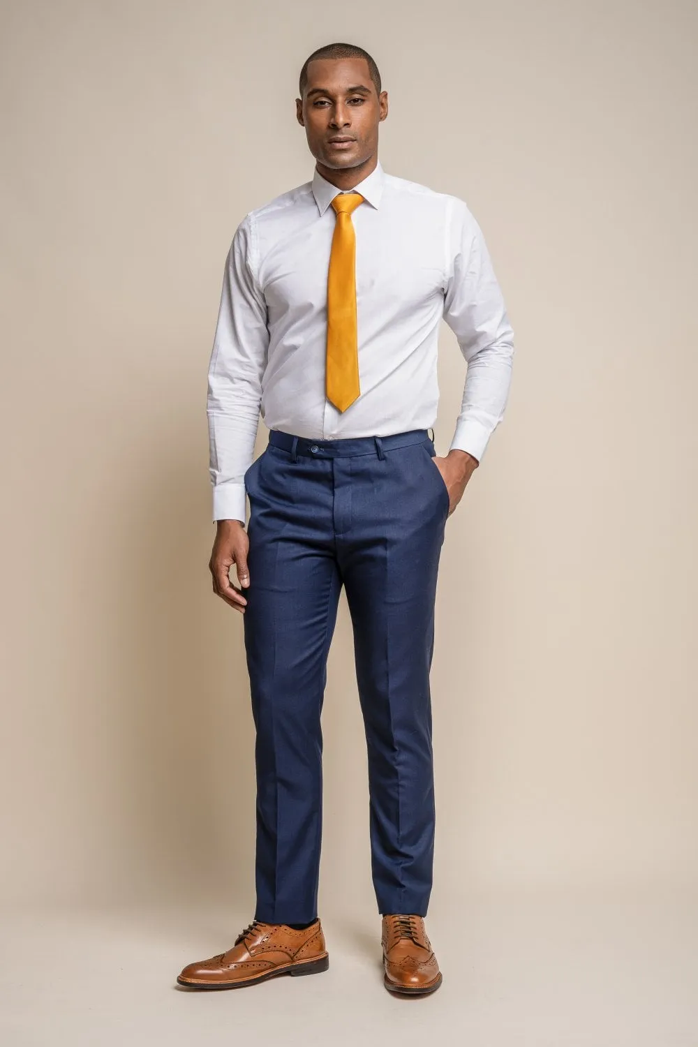 Cavani Jefferson Navy Wedding 3 Piece Slim Fit Suit