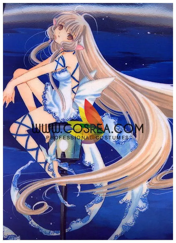 Chobits Chii Classic White Cosplay Costume