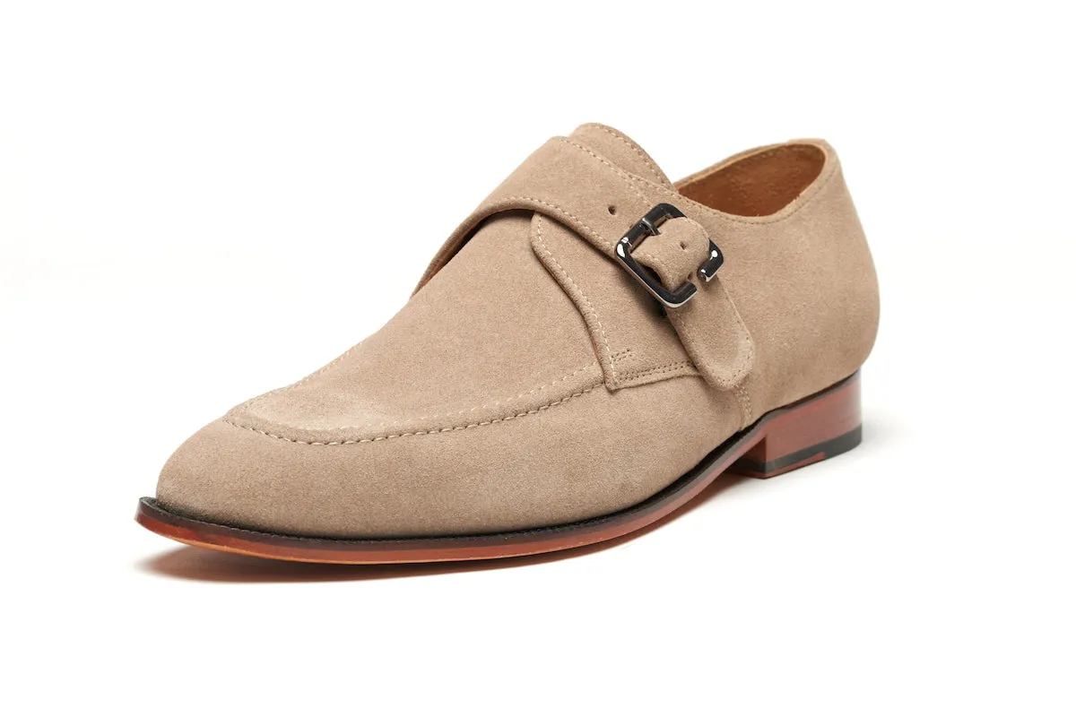 Claphalm Single Monkstrap - Taupe Suede