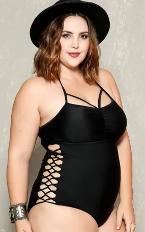 Corset Queen Swimsuit - Plus Size