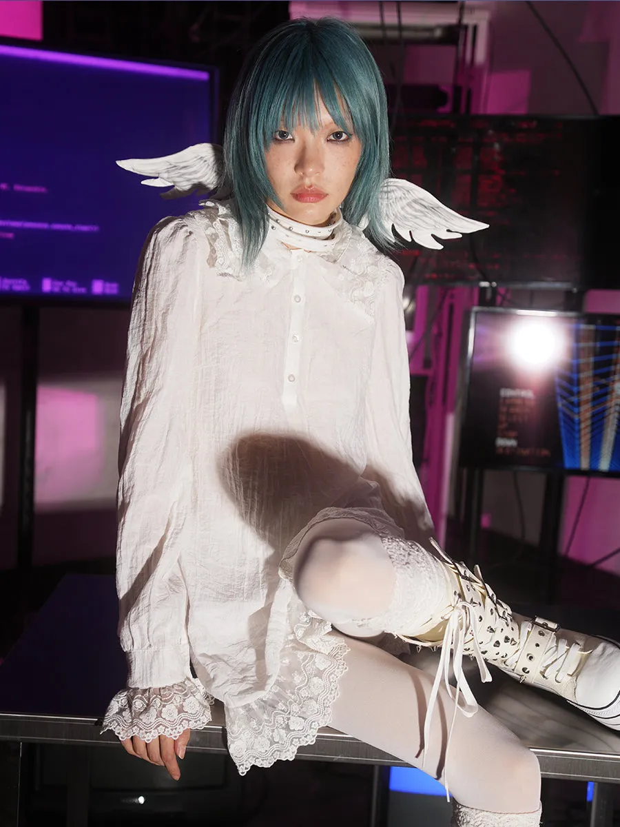 Costume Cosplay Angel Choker Wing