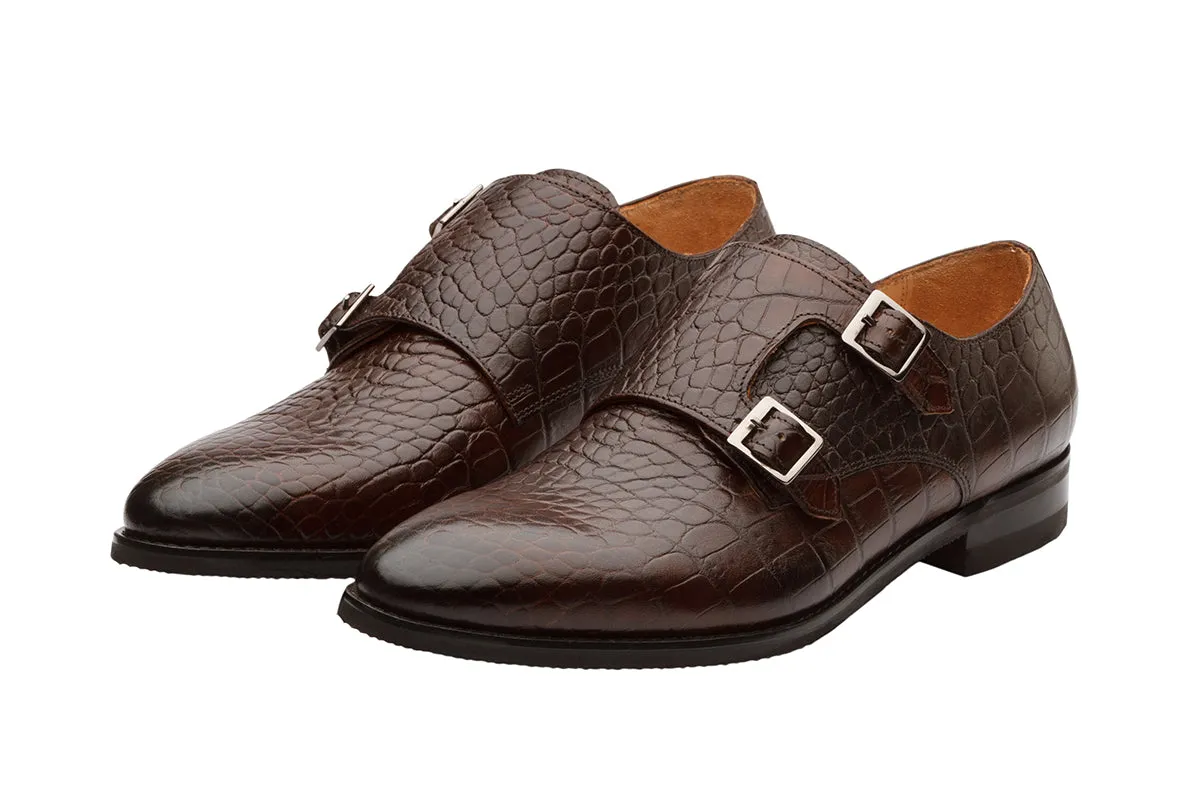 Croc Double Strap Monk - Croc Dk Brown