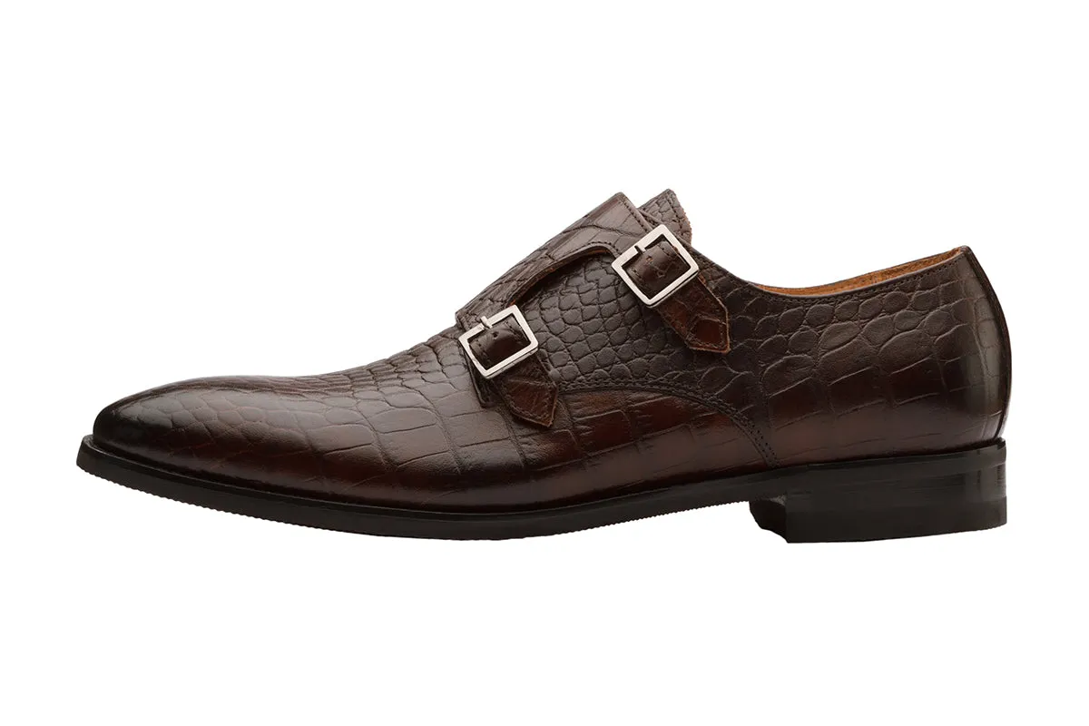 Croc Double Strap Monk - Croc Dk Brown