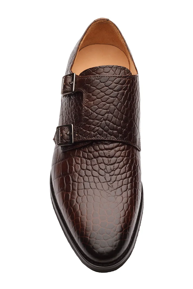 Croc Double Strap Monk - Croc Dk Brown