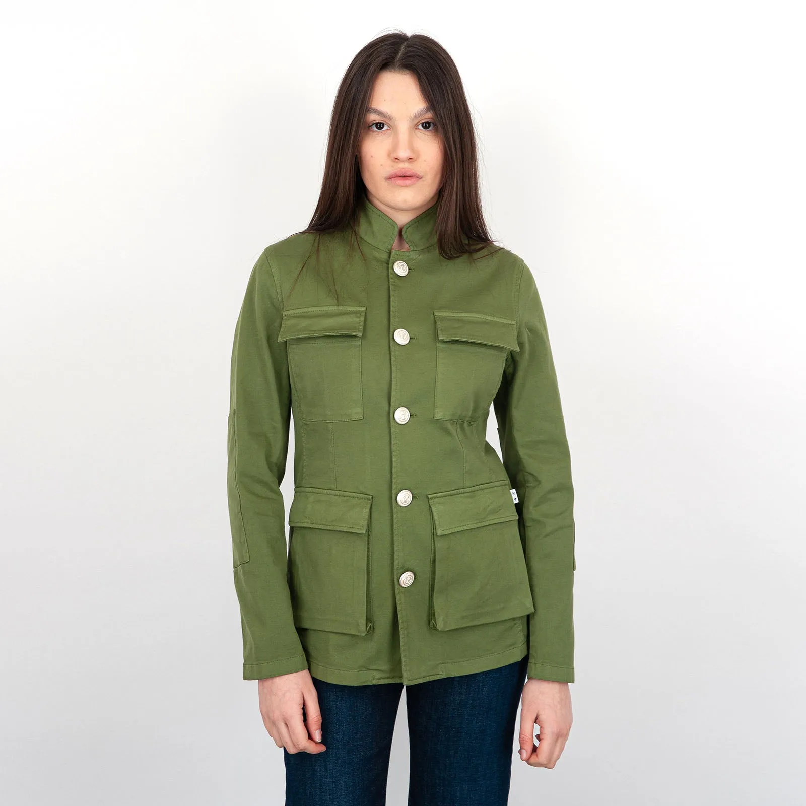 Department Five Giacca Field Cotone Verde Militare