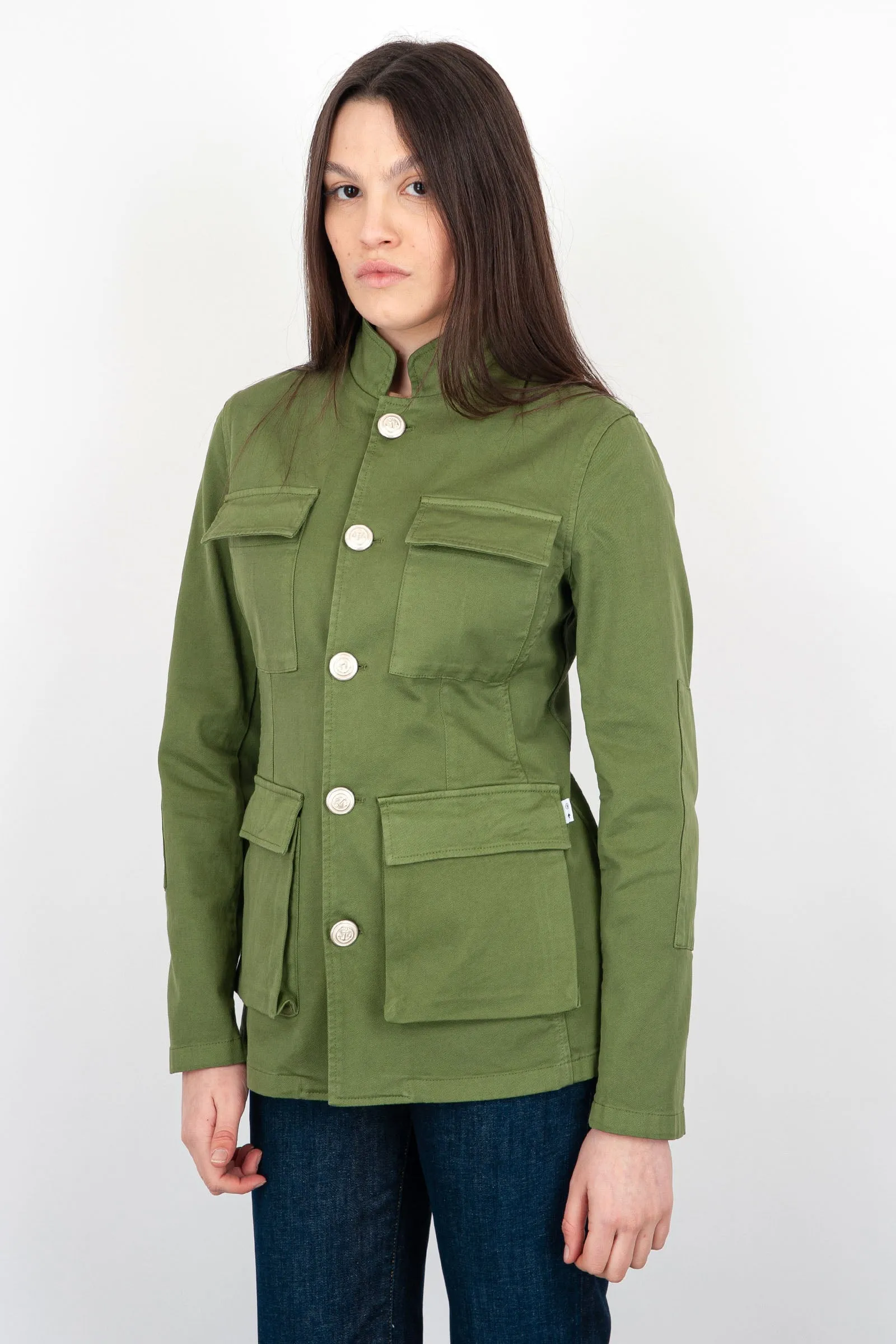 Department Five Giacca Field Cotone Verde Militare