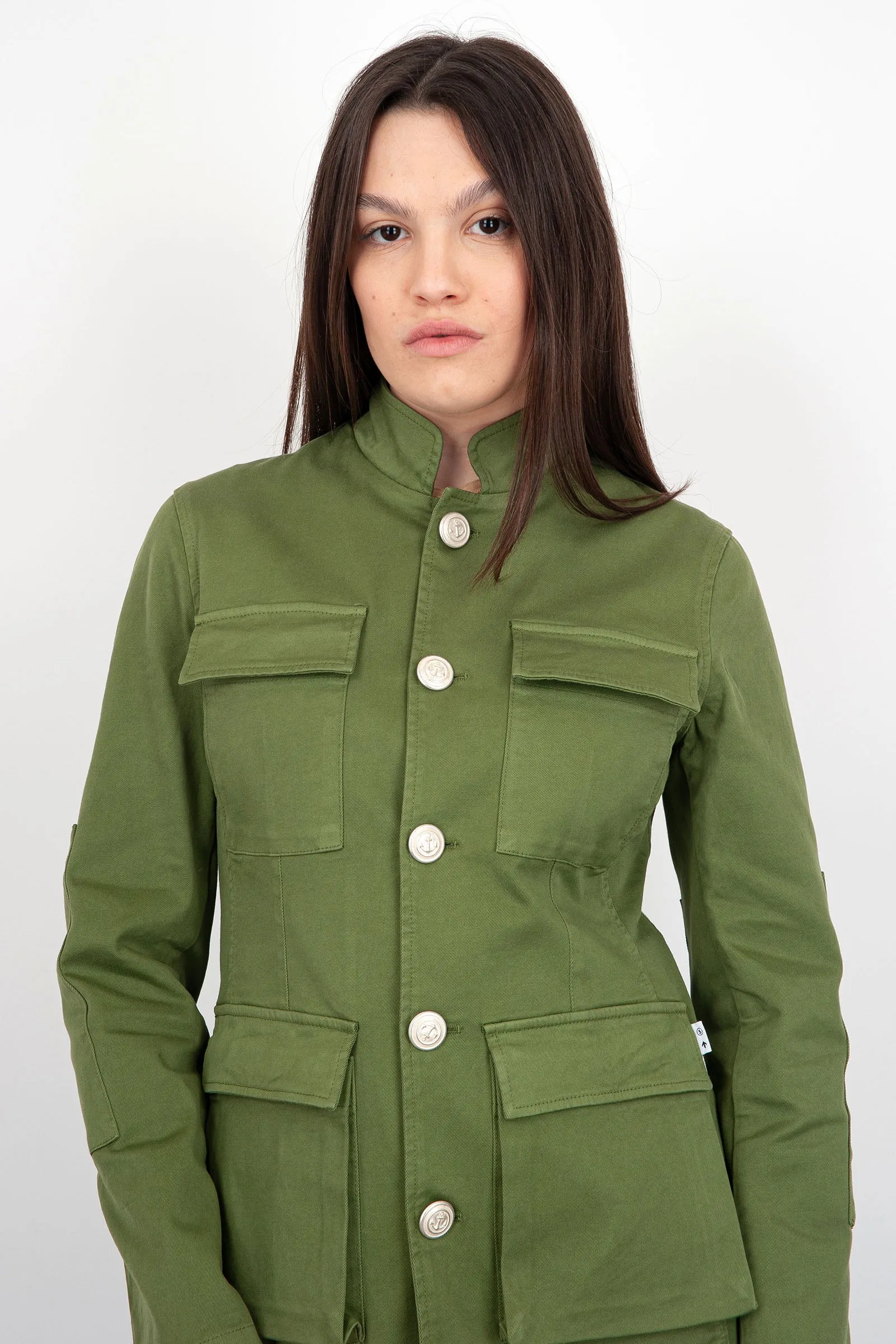 Department Five Giacca Field Cotone Verde Militare