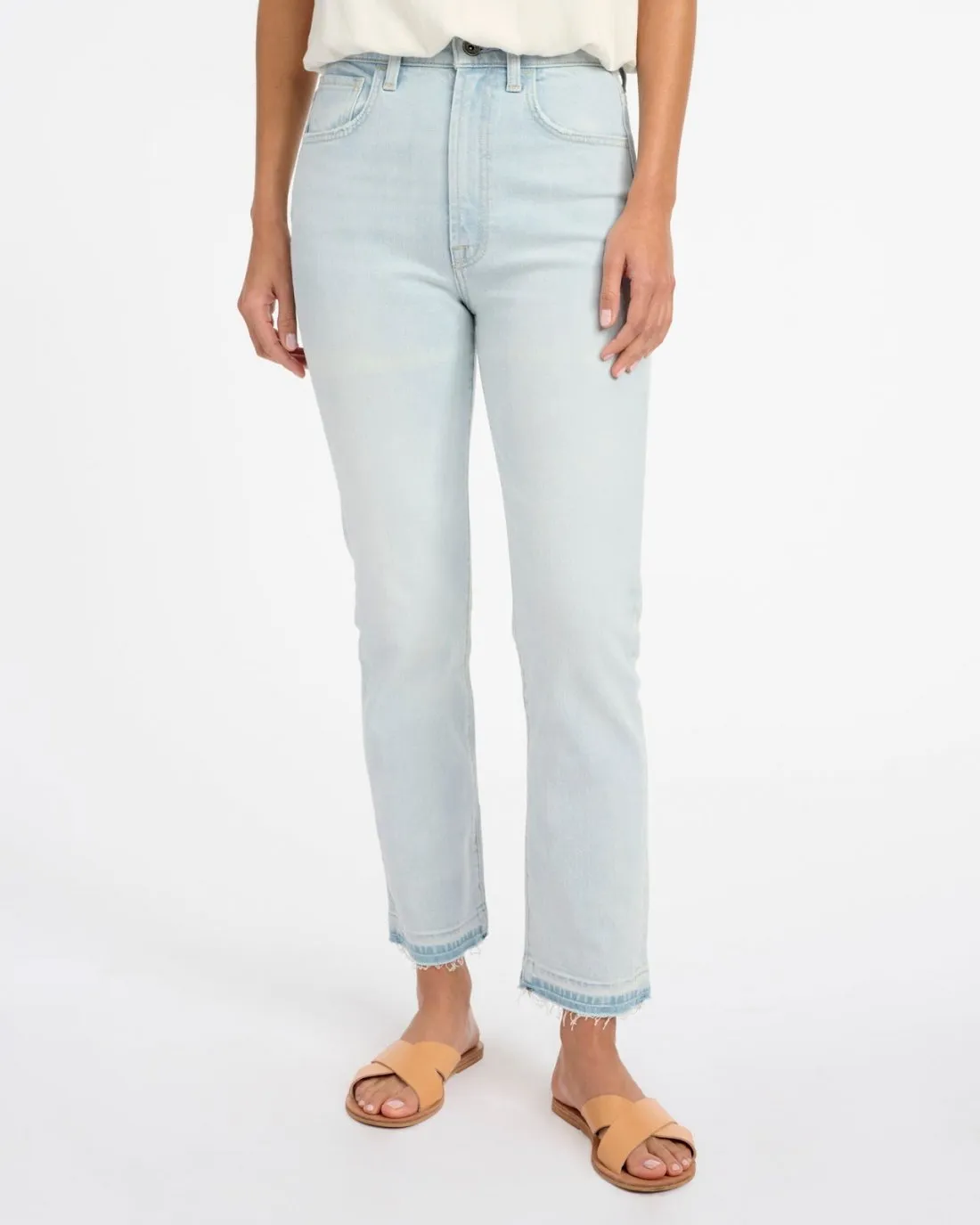 Easy Slim Release Hem Crop Jean