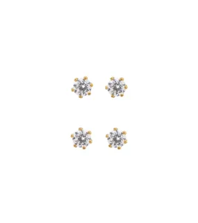 Edblad - One Studs Crown Mini Gold (4 Pack studs)