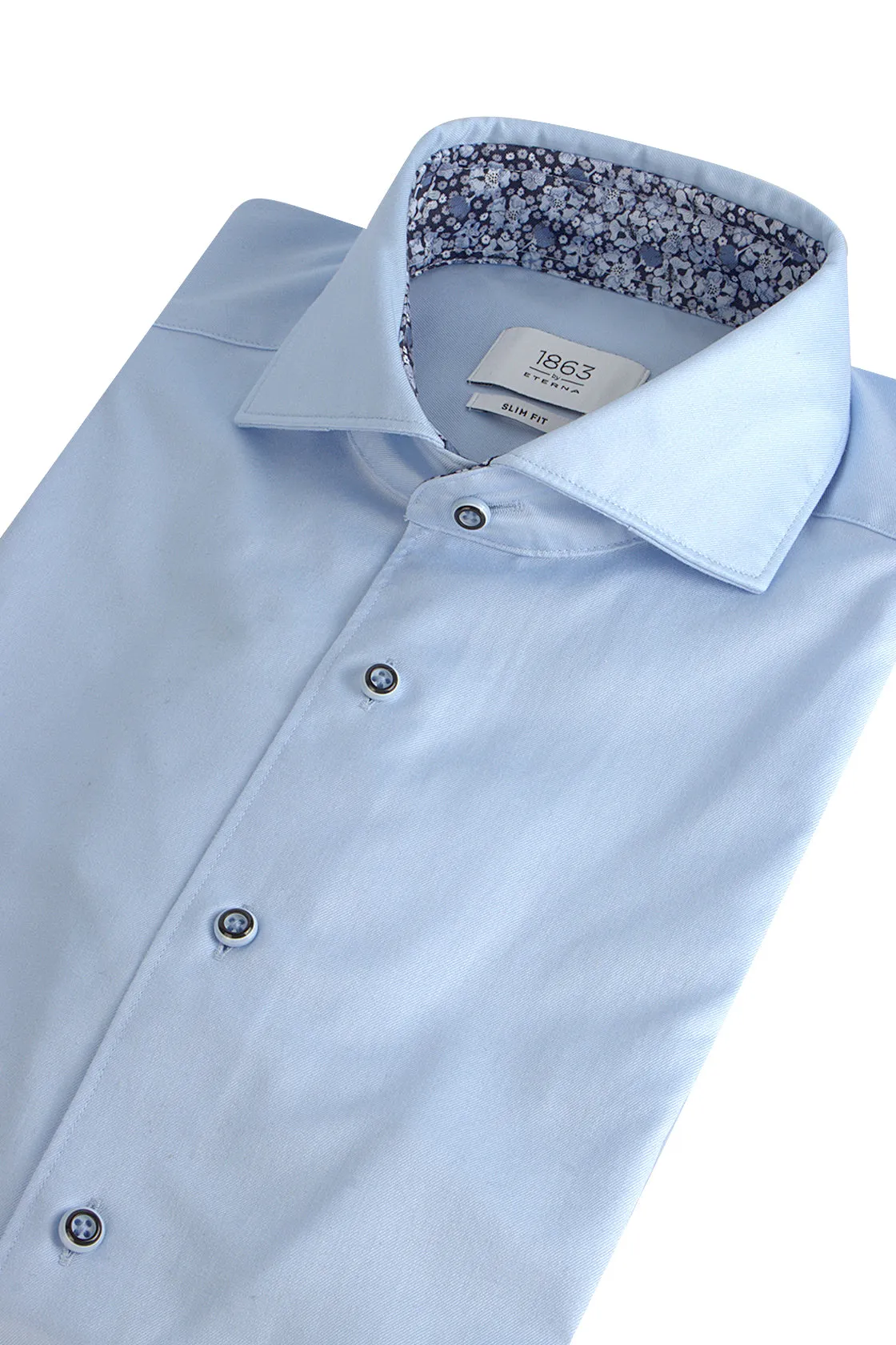 Eterna FS42 Slim Fit Shirt Pale Blue