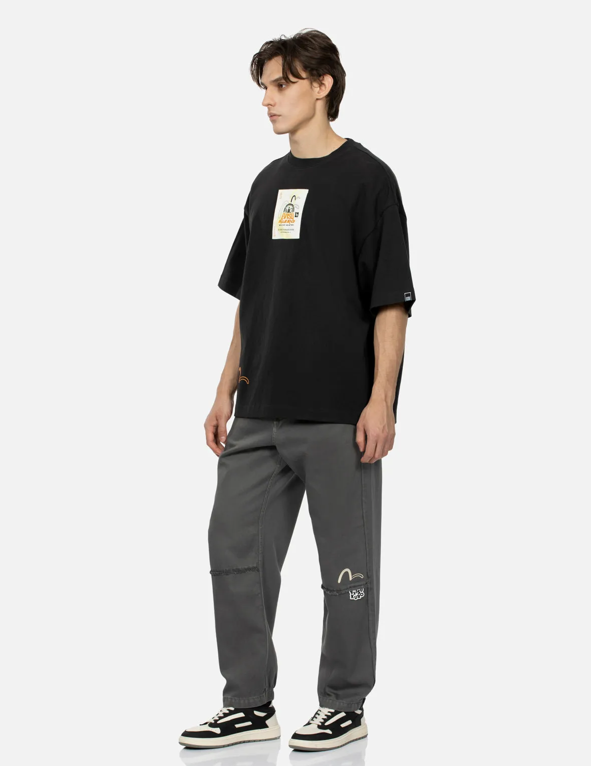 Fabric Blocking Fashion Fit Sweatpants