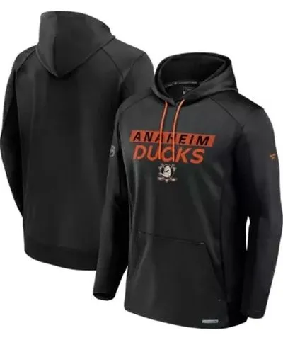 Fanatics Men's NHL Fanatics Anaheim Ducks Authentic Pro Rink Fleece Pullover Hoodie