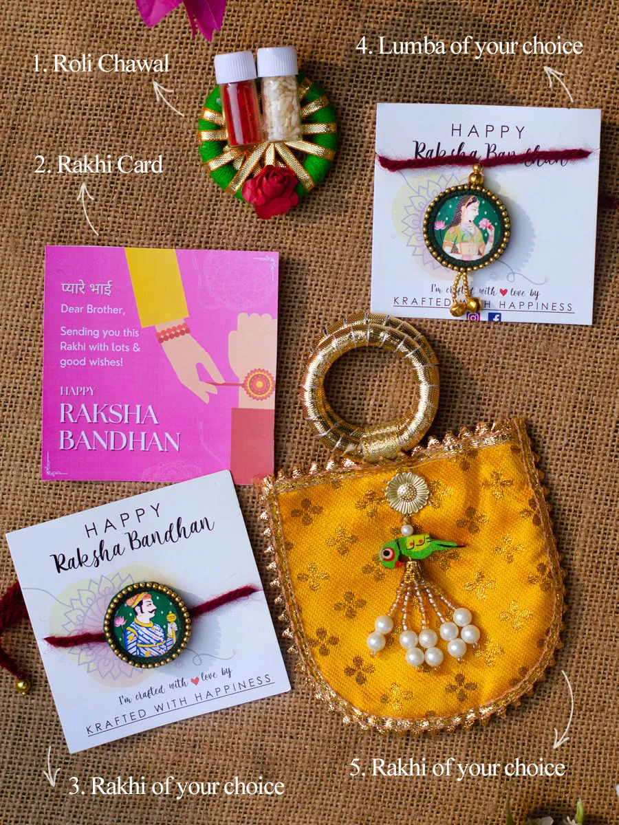 Festive Rakhi Combo set (Rakhi + Lumba)