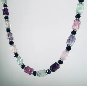 Flourite Necklace And Earring Set