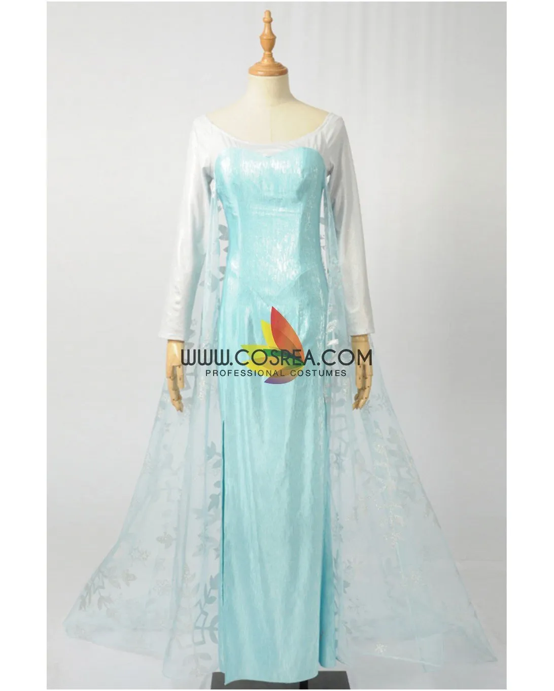 Frozen Elsa Light Cyan Cosplay Costume