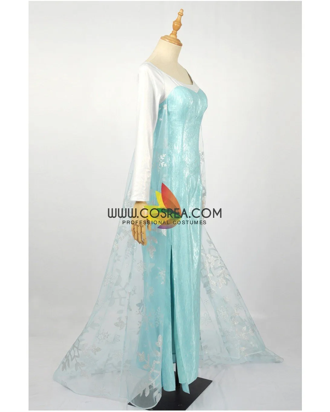 Frozen Elsa Light Cyan Cosplay Costume