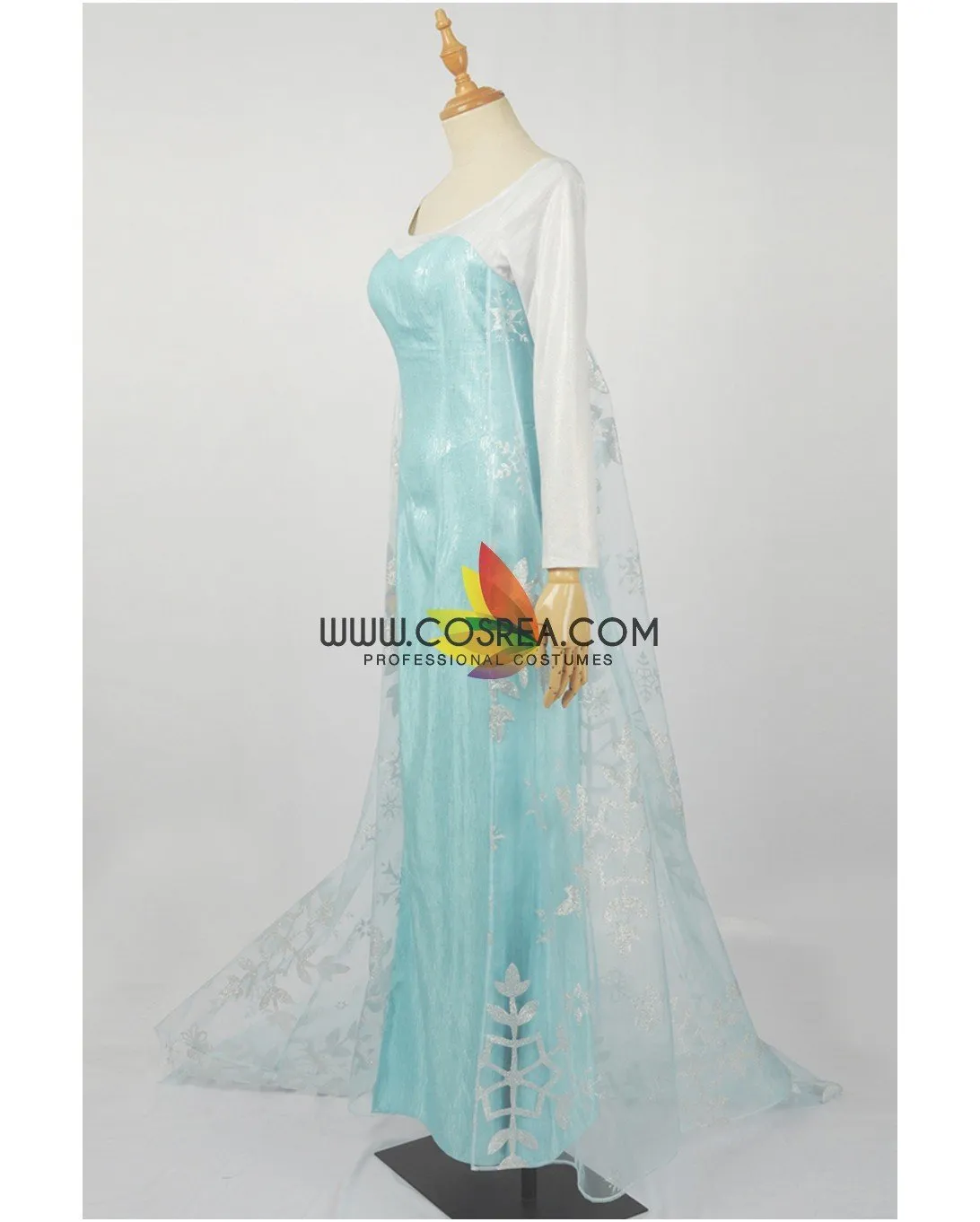 Frozen Elsa Light Cyan Cosplay Costume